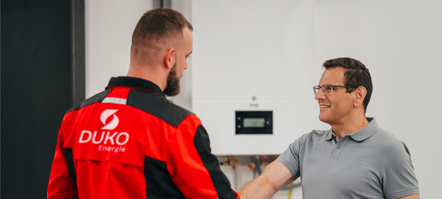 Servis plynového kondenzačního kotle DUKO u zákazníka