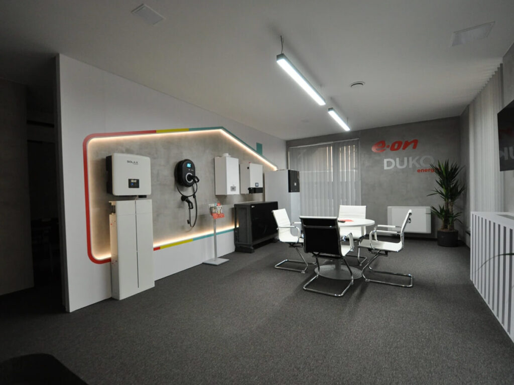 Showroom v sídle společnosti DUKO Energie